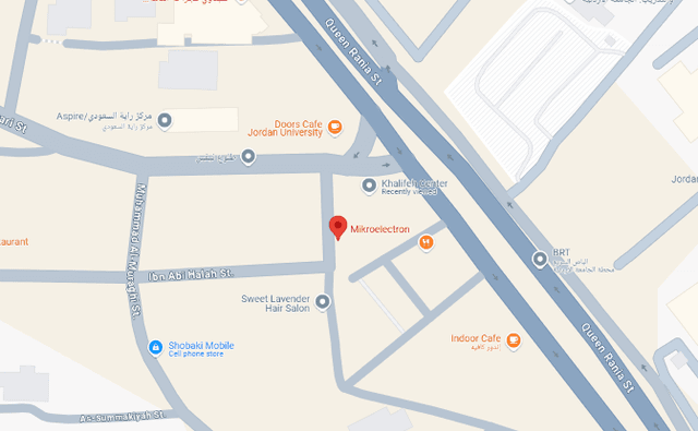 Our location on map